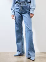 Jeans Wide Leg Apertura Amarras