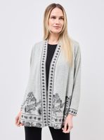 Chaleco Capa Tejida Estampada