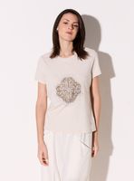 Polera Logo Flor Cristales