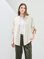 Kimono con Lino y Ajustador en Mangas