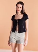 Polera Abierta con Cintas