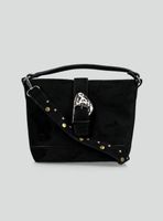 Cartera Crossbody Boho Efecto Suede con Hebilla