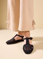 Sandalia Cangrejera Tejida Mujer