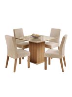Juego de Comedor Linda 4 Sillas