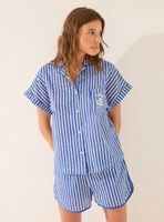 Pijama Corto Camisero Rayas Garfield