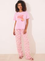 Polera Manga Corta Algodón Rosa