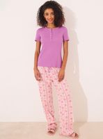 Polera Manga Corta Canalé Mora