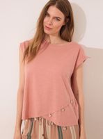 Polera sin Mangas Algodón Naranja