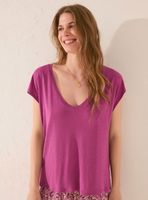 Polera Manga Corta Escote Amplio