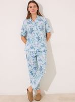 Pijama Corto Algodón Flor de Flores