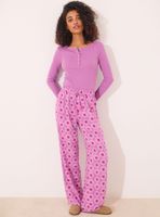 Pantalón Largo Viscosa Estampado Geométrico