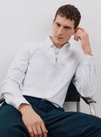 Camisa Oxford Print Rayas