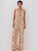 Enterito Largo Estampado Detalle Nudo Delantero