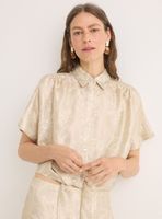 Camisa Laminada con Nudo