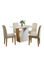 Juego de Comedor Vezna Rectangular 4 Sillas