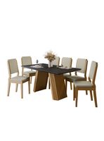 Juego de Comedor Fer Rectangular 6 Sillas