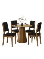 Juego de Comedor Isabel Redonda 4 Sillas