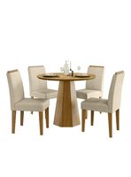 Juego de Comedor Isadora Redonda 4 Sillas