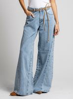 Jeans Palazzo Tiro Alto Bernarda Celeste