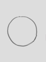 Set de Accesorios Cadena Plateada Gruesa