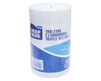 Cloro tableta piscina 1 kg Triple acción Deep Blue