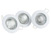 Foco embutido 1L GU10 7.8 cm fijo níquel ByP