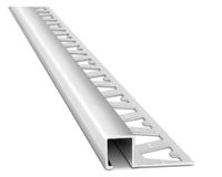 Guarda canto Quadra 10 mm 2.5 m gris cromo