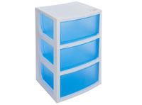 Mueble organizador 3 cajones azul Wenco