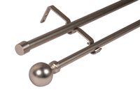 Barra extensible doble 120-210 cm borla satín Cotidiana