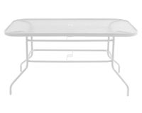 Mesa recta blanco Outzen