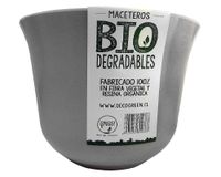 Macetero Biodegradable Bamboo redondo gris 16.5x16.5x13 cm