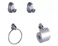 Set accesorios baño Congo cromo 4 piezas