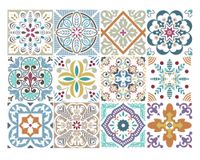 Vinilo adhesivo 15x15 cm Fleur 12 unidades