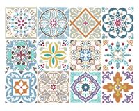 Vinilo adhesivo 15x15 cm Blumen 12 unidades