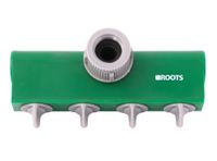 Adaptador 1'' 4 vías verde Roots