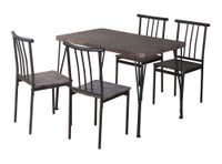 Comedor 4 sillas Amalio 75x110x70 cm