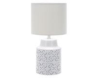 Lámpara sobremesa 1L E27 Ibera blanco/gris Abitare