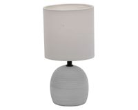Lámpara sobremesa 1L E27 gris Abitare