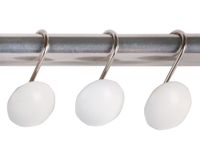 Gancho cortina blanco 12 unidades Cotidiana