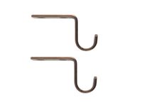 Soporte muro simple 5/8'' Darkness óxido 2 unidades Ferrato