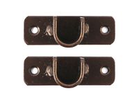 Soporte muro a muro simple 3/4'' Darkness óxido 2 unidades Ferrato