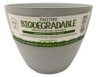 Macetero Biodegradable Bamboo gris 24x24x18 cm
