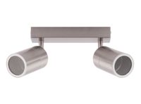 Aplique 2L GU10 Cil II níquel ByP