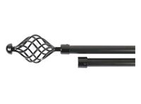 Barra extensible 120/210 cm Red negro Cotidiana