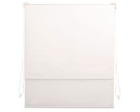 Cortina roller doble blackout 140x165 cm liso blanco Cotidiana
