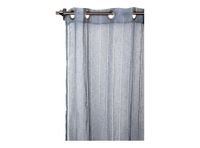 Cortina velo 140x230 cm deshilado azul Cotidiana