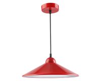 Lámpara colgante Kleia rojo E27 Abitare