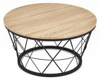 Mesa centro natural/negro M+Design
