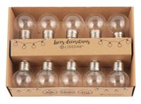 Guirnalda 10L ampolleta LED transparente Ledzone