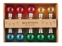 Guirnalda 10L ampolleta LED colores transparentes Ledzone